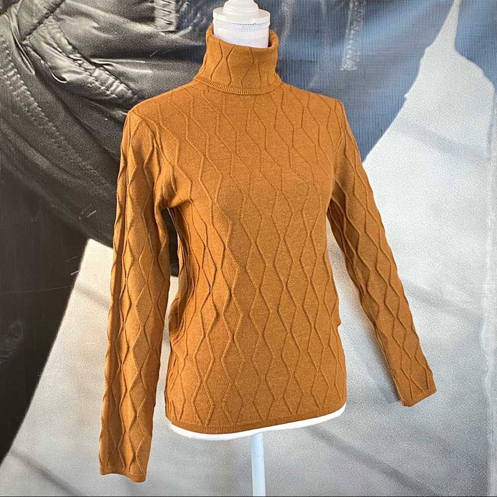 Golden rust turtleneck
